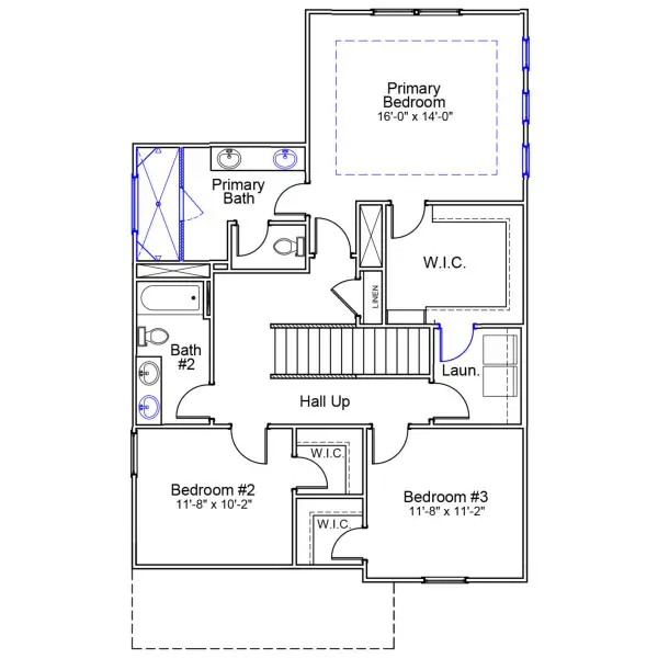 2D floor plan layout of this home in Sweetbrier, Durham, NC (Image 4).