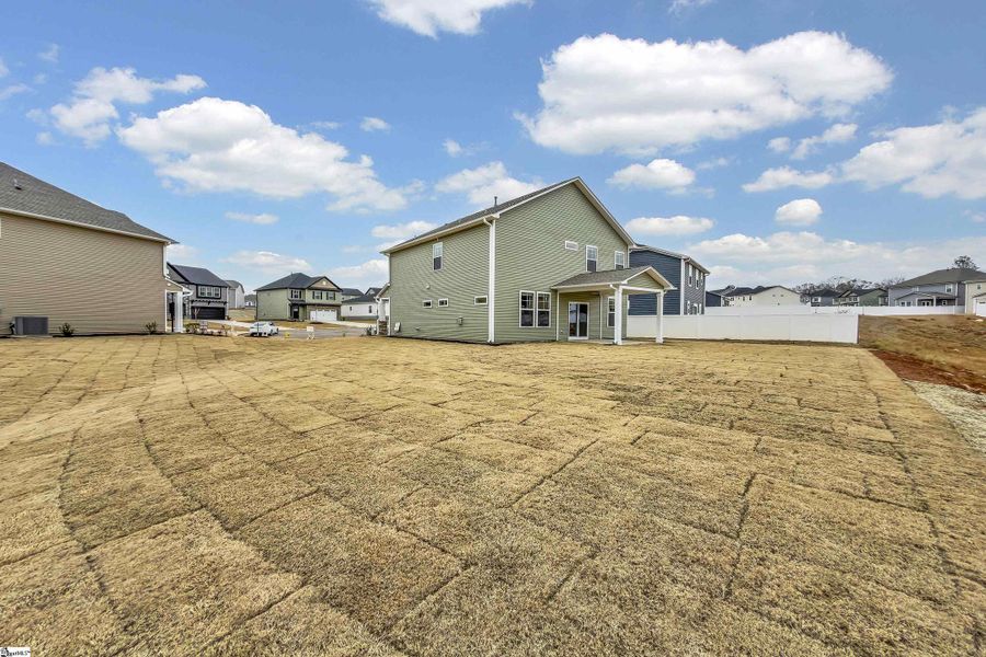Exterior details and patio area of a home in Sedona, Greenville (Image 2). Exterior details and patio area of a home in Sedona, Greenville (Image 2).