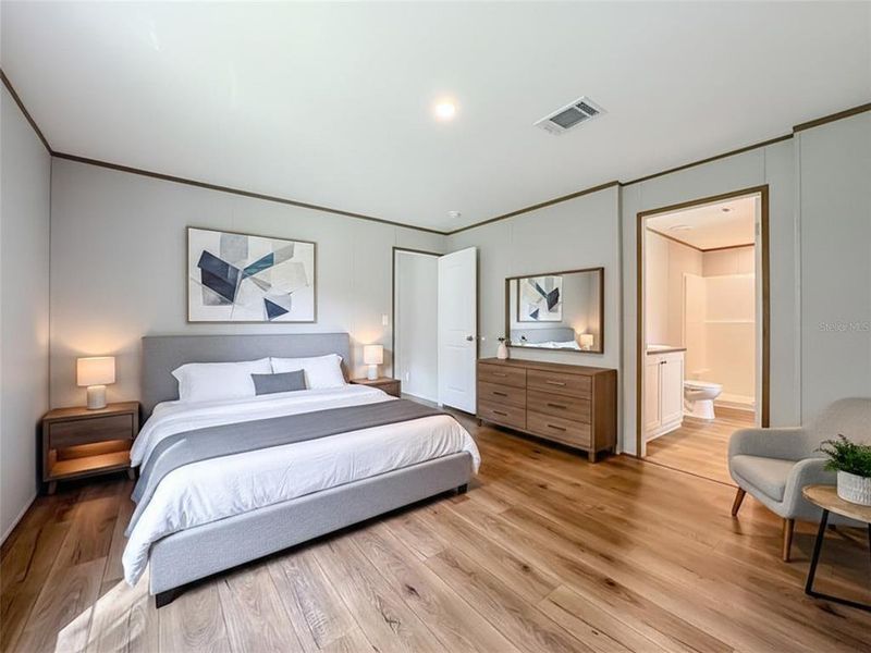 Furnished interior view inside a new home in , Satsuma (Image 17).