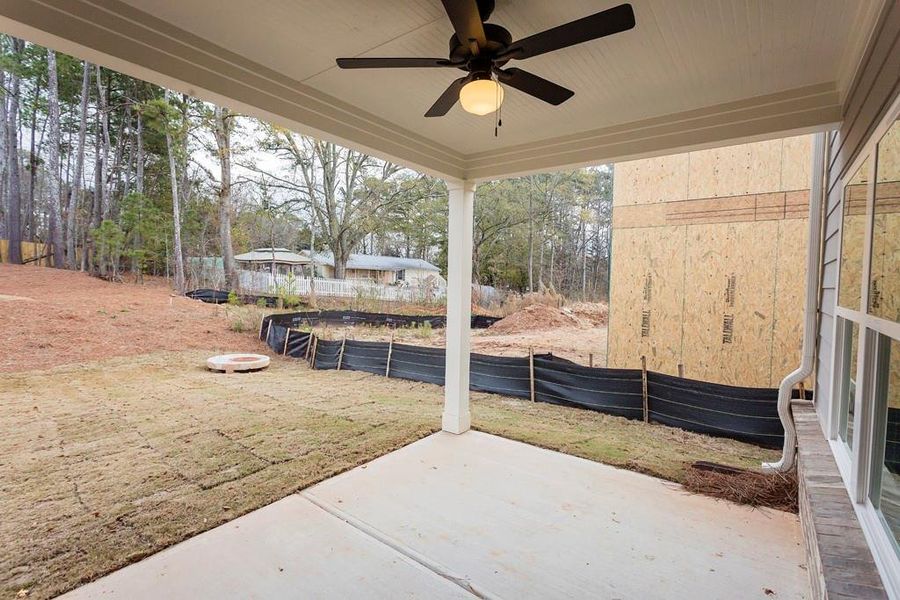 Exterior details and patio area of a home in , Buford (Image 19).