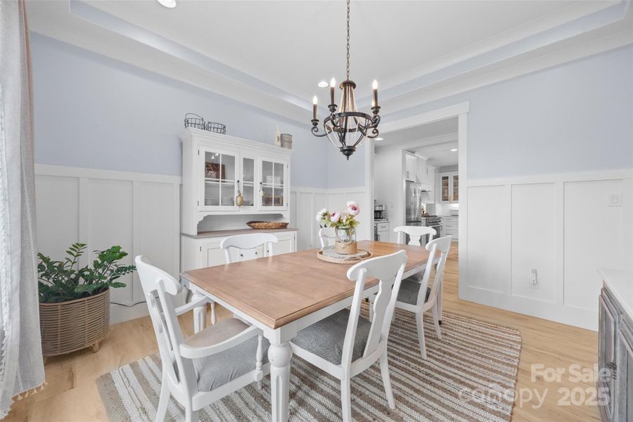 Tray ceiling/ Board & Batton trim