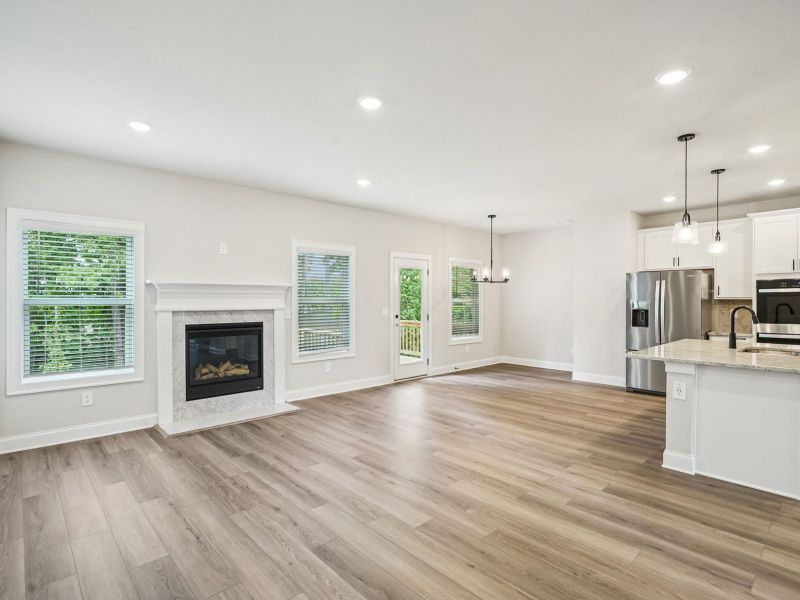 Spacious, unfurnished interior of a new home in Preserve at Mountain Creek, Pendergrass (Image 12).