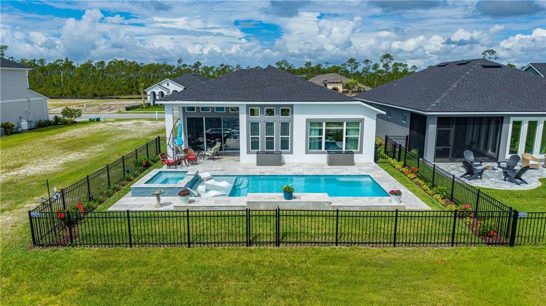 Exterior details and patio area of a home in Mosaic, Daytona Beach (Image 3). Exterior details and patio area of a home in Mosaic, Daytona Beach (Image 3).