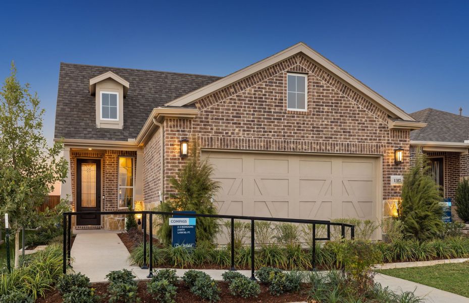 The Compass, a one-story home with 2-car garage