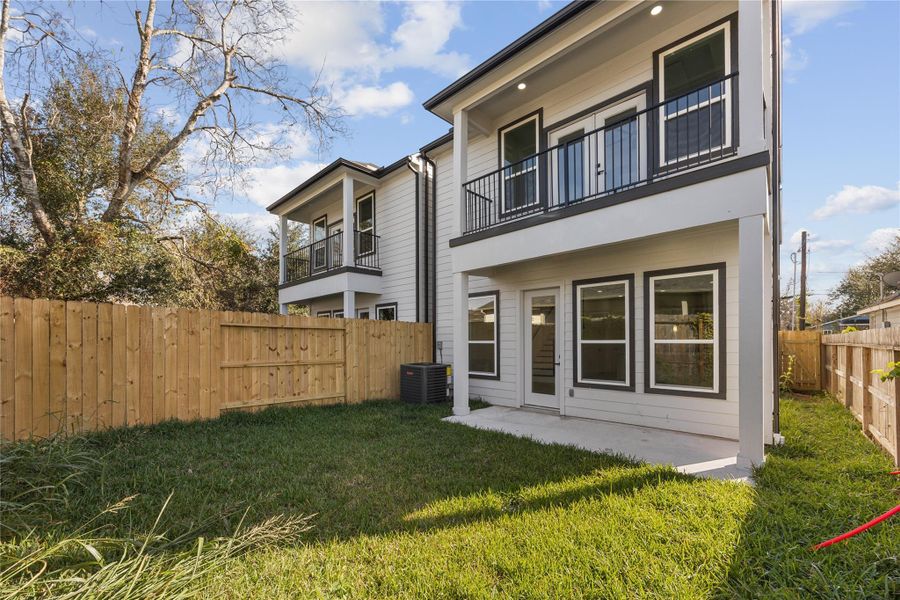 Exterior details and patio area of a home in , Houston (Image 3).