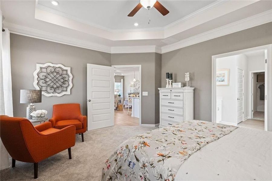 Furnished interior view inside a new home in Allen Manor, Hoschton (Image 14).