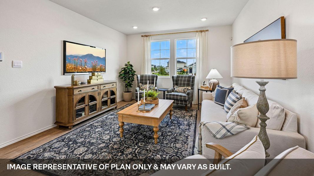 Furnished interior view inside a new home in Valverde, Bastrop (Image 4).