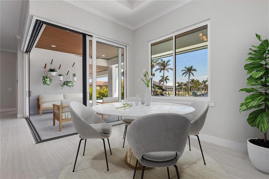 Furnished interior view inside a new home in , Punta Gorda (Image 13).