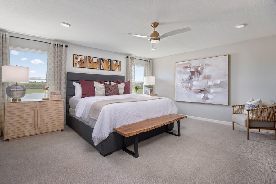 Representative furnished interior of a home built from the 2107 Modeled by KB Home in The Preserve at Legends Pointe I, Hudson (Image 5).