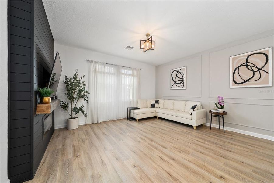 Furnished interior view inside a new home in Bridgewalk, St. Cloud (Image 8). Furnished interior view inside a new home in Bridgewalk, St. Cloud (Image 8).
