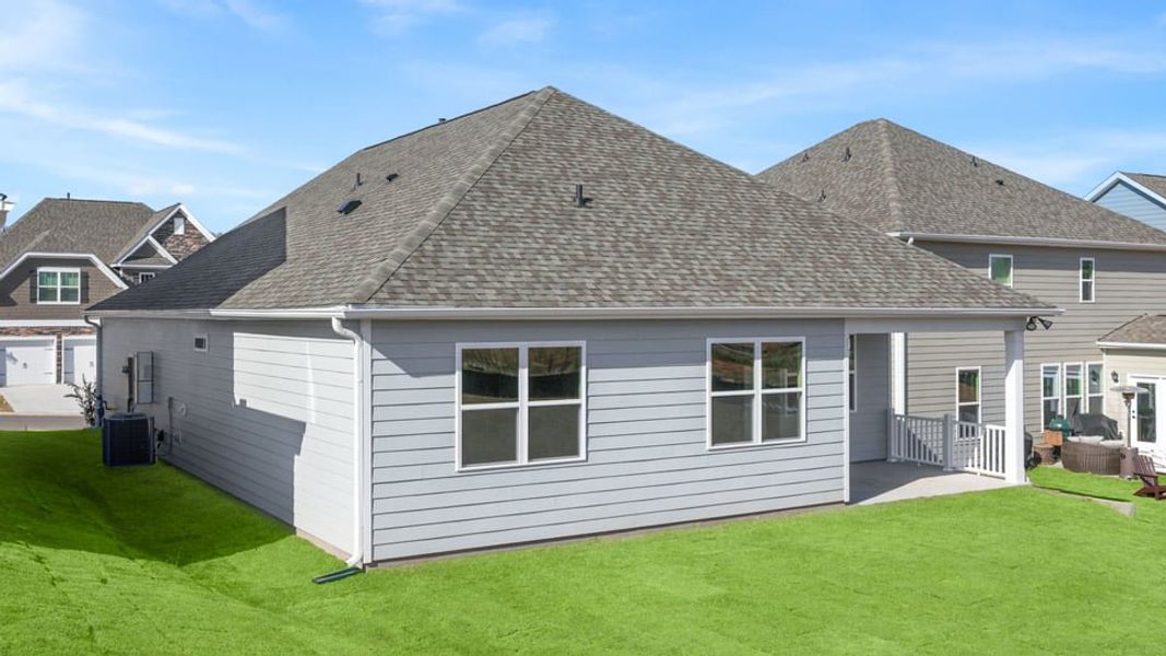 Exterior details and patio area of a home in Harrison Valley, Simpsonville (Image 22).