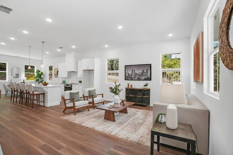 Furnished interior view inside a new home in , Atlanta (Image 11).