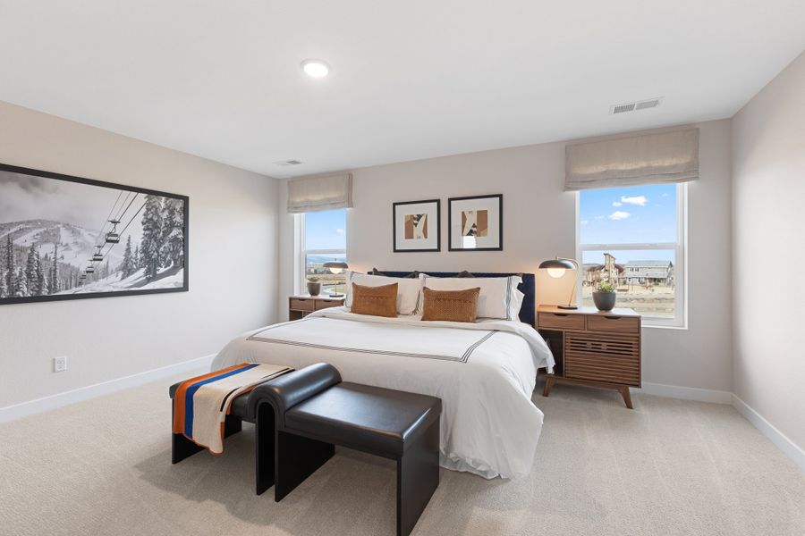 Representative furnished interior of a home built from the The Sunlight by Risewell Homes in Cordovan, Firestone (Image 7).