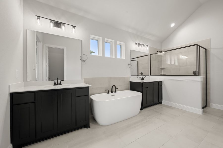 Furnished interior view inside a new home in Hayes Crossing, Midlothian (Image 8).