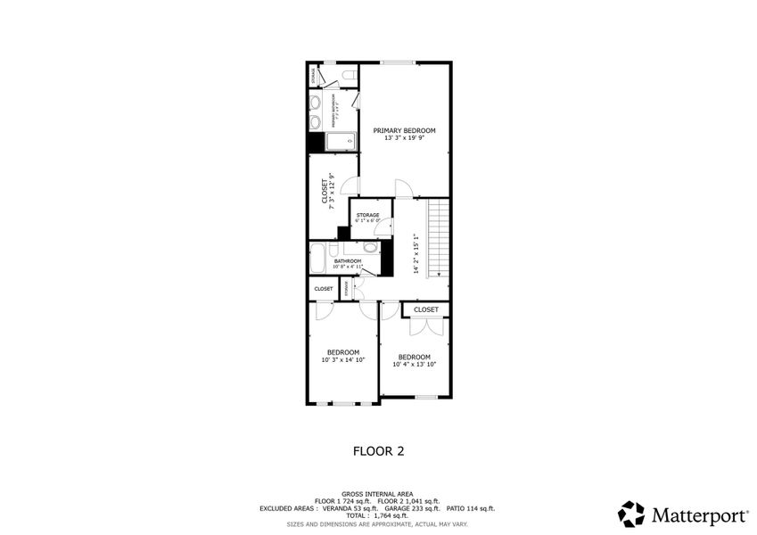 2D floor plan layout of this home in , North Charleston, SC (Image 6).