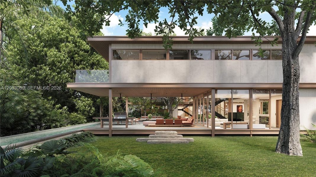Exterior details and patio area of a home in , Miami (Image 9).