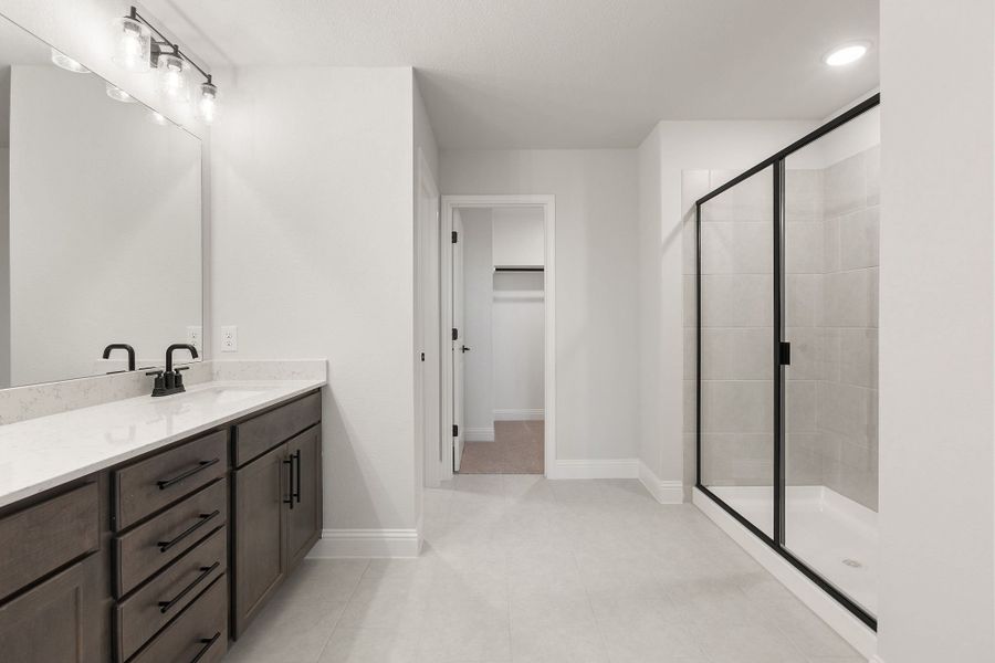 Furnished interior view inside a new home in Lake Park Villas, Wylie (Image 47).