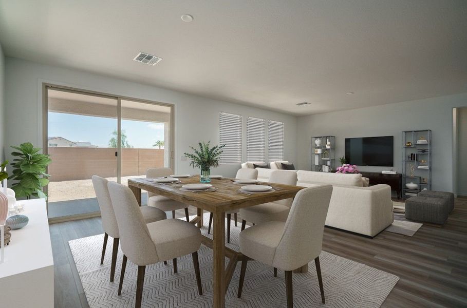 Representative furnished interior of a home built from the Willow by William Ryan Homes in The Grove at El Cidro, Goodyear (Image 11). Representative furnished interior of a home built from the Willow by William Ryan Homes in The Grove at El Cidro, Goodyear (Image 11).