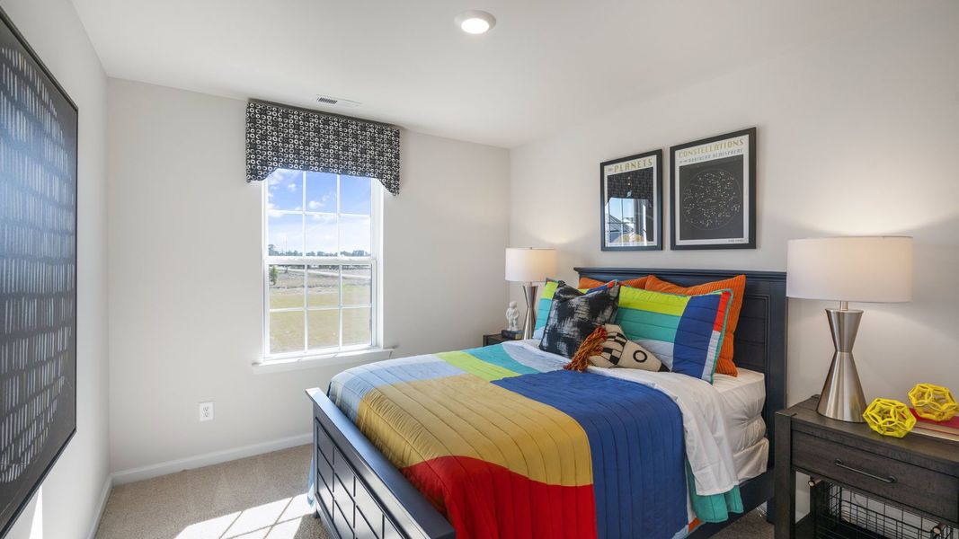 Representative furnished interior of a home built from the TAYLOR by D.R. Horton in Fiddlers Landing, Winston-Salem (Image 16).