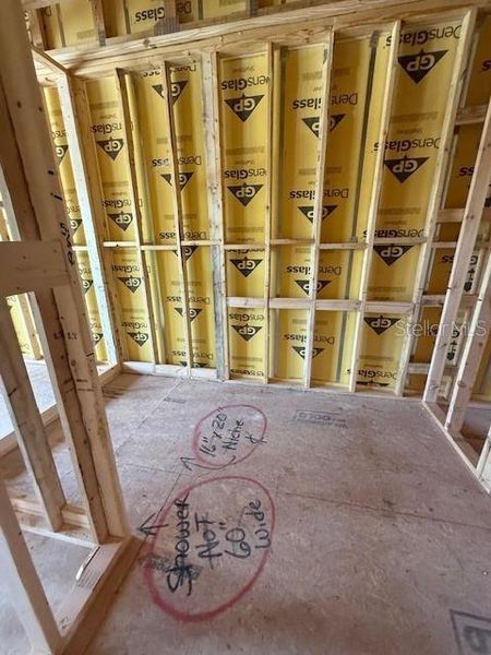 In-progress construction of a new home in Baldwin Crossing 16', Orlando, FL (Image 7).