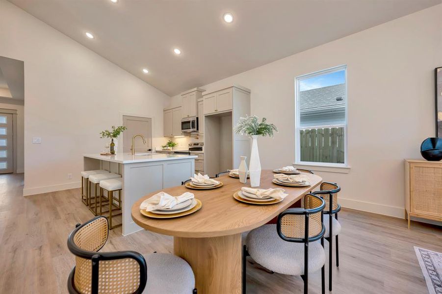 Furnished interior view inside a new home in , Fort Worth (Image 11).