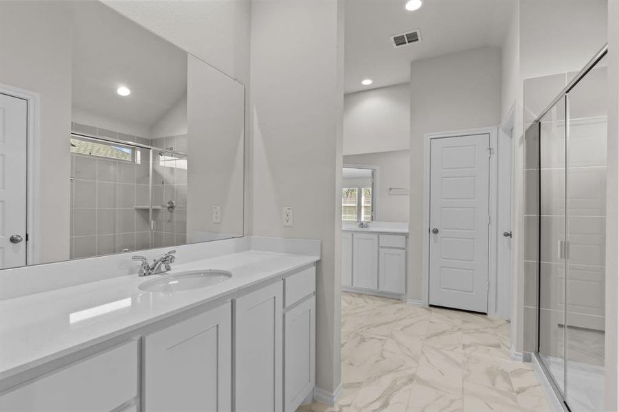 Primary Bathroom His-Her Vanity Primary Bathroom His-Her Vanity