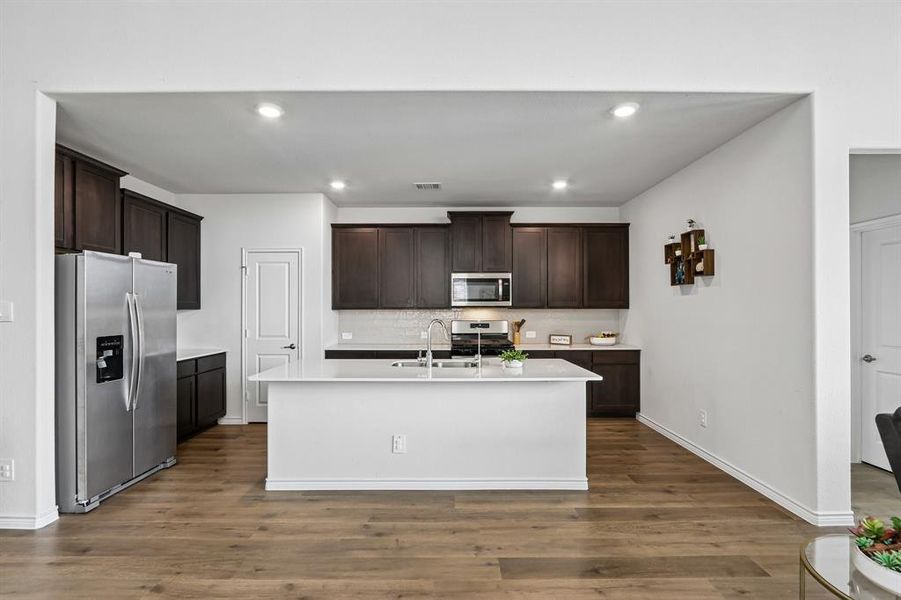 Furnished interior view inside a new home in Silverado, Aubrey (Image 7).