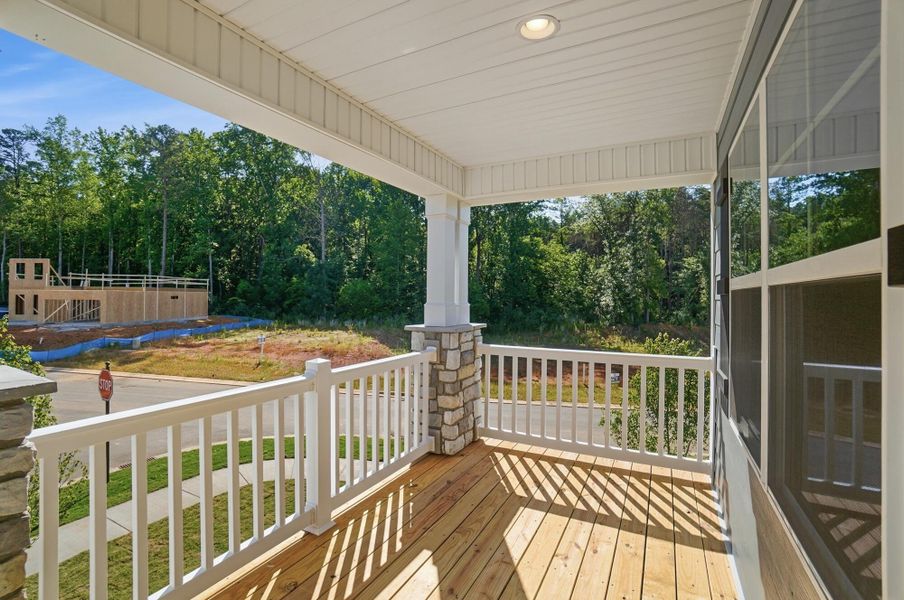 Exterior details and patio area of a home in Enclave at Riverdale, Huntersville (Image 18). Exterior details and patio area of a home in Enclave at Riverdale, Huntersville (Image 18).