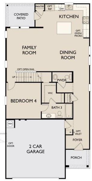 2D floor plan layout of this home in The Homestead at Lariat, Liberty Hill, TX (Image 4). 2D floor plan layout of this home in The Homestead at Lariat, Liberty Hill, TX (Image 4).