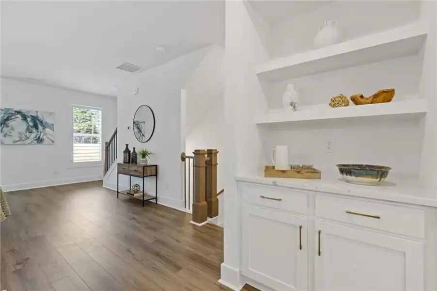 Furnished interior view inside a new home in , Suwanee (Image 9).