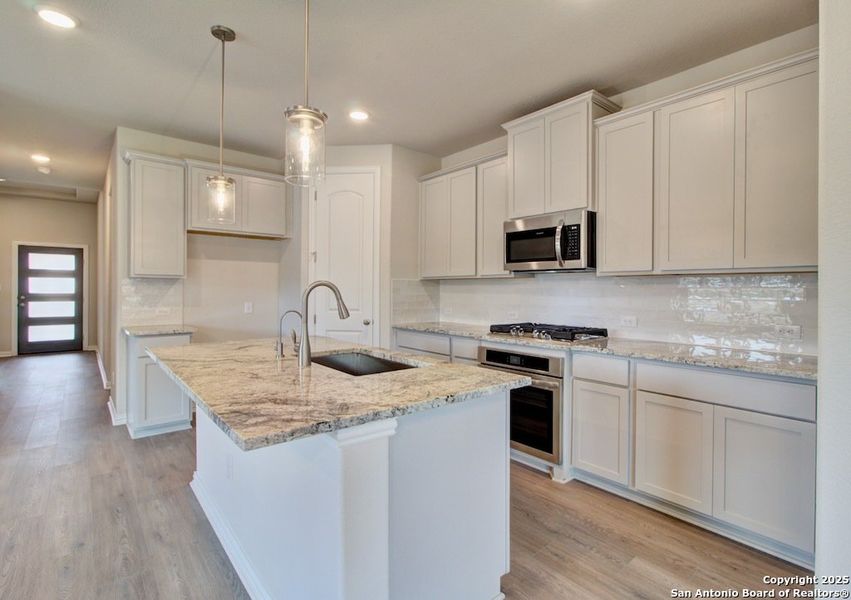 Furnished interior view inside a new home in Clear Creek, New Braunfels (Image 3). Furnished interior view inside a new home in Clear Creek, New Braunfels (Image 3).