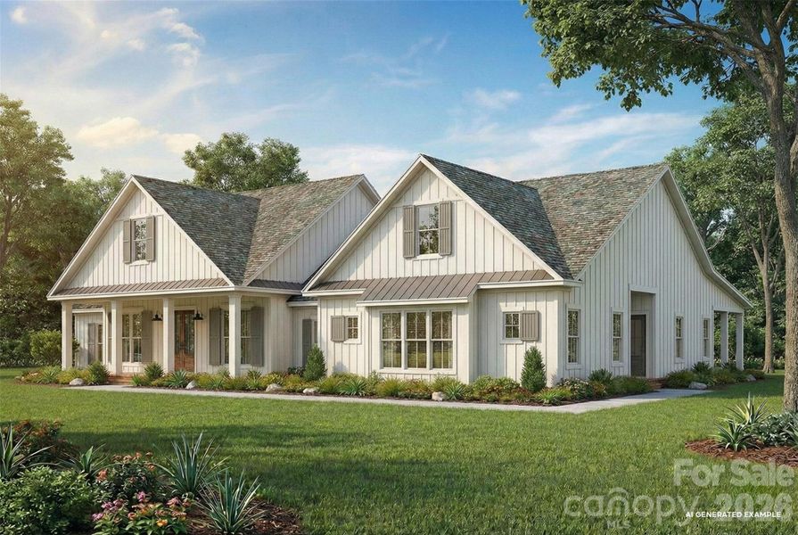 Front exterior of a new home in , Stanley, NC, highlighting curb appeal (Image 4).