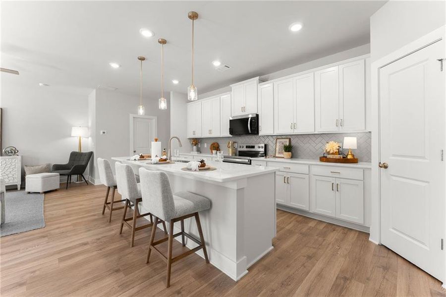 Furnished interior view inside a new home in , Dawsonville (Image 10).