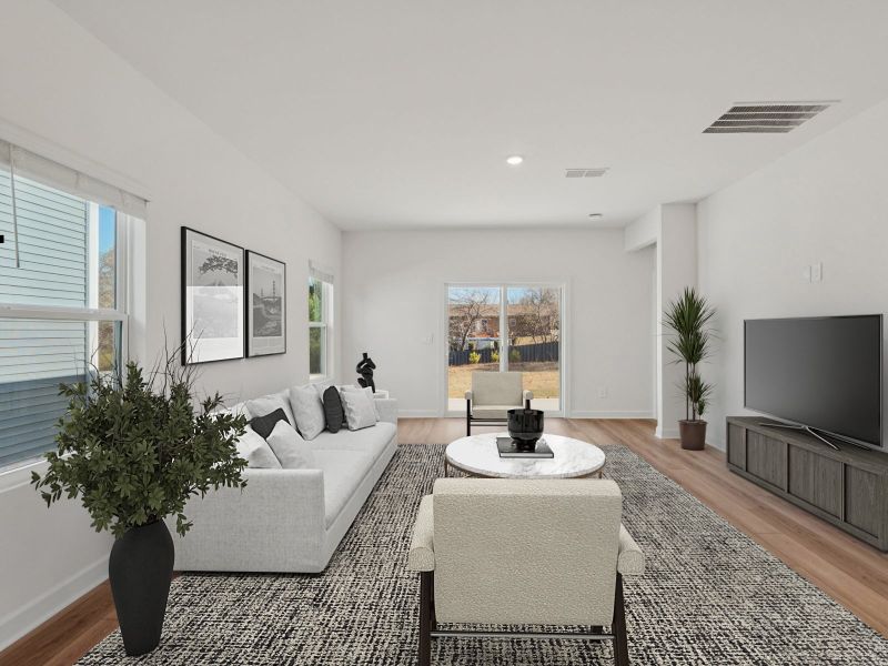 Furnished interior view inside a new home in Marshburn Landing - Classic Series, Wendell (Image 6).