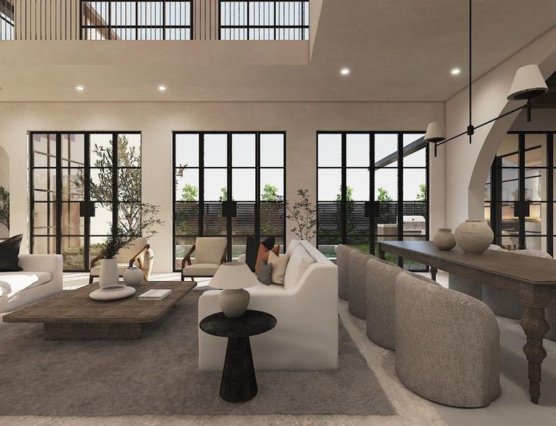 Furnished interior view inside a new home in , Dallas (Image 9).