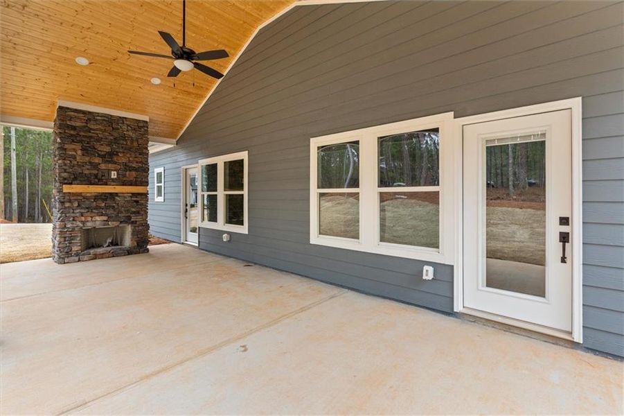 Exterior details and patio area of a home in , Villa Rica (Image 25).