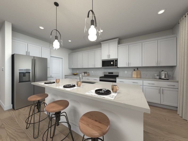 Furnished interior view inside a new home in River Ridge, Clarksville (Image 3).