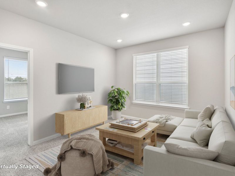 Furnished interior view inside a new home in Pinewood Trails - Luxe Series, Atascocita (Image 7).