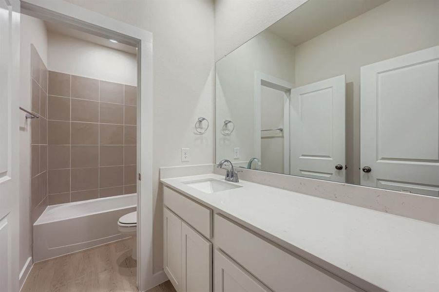 Furnished interior view inside a new home in Miraverde South, Crowley (Image 4). Furnished interior view inside a new home in Miraverde South, Crowley (Image 4).
