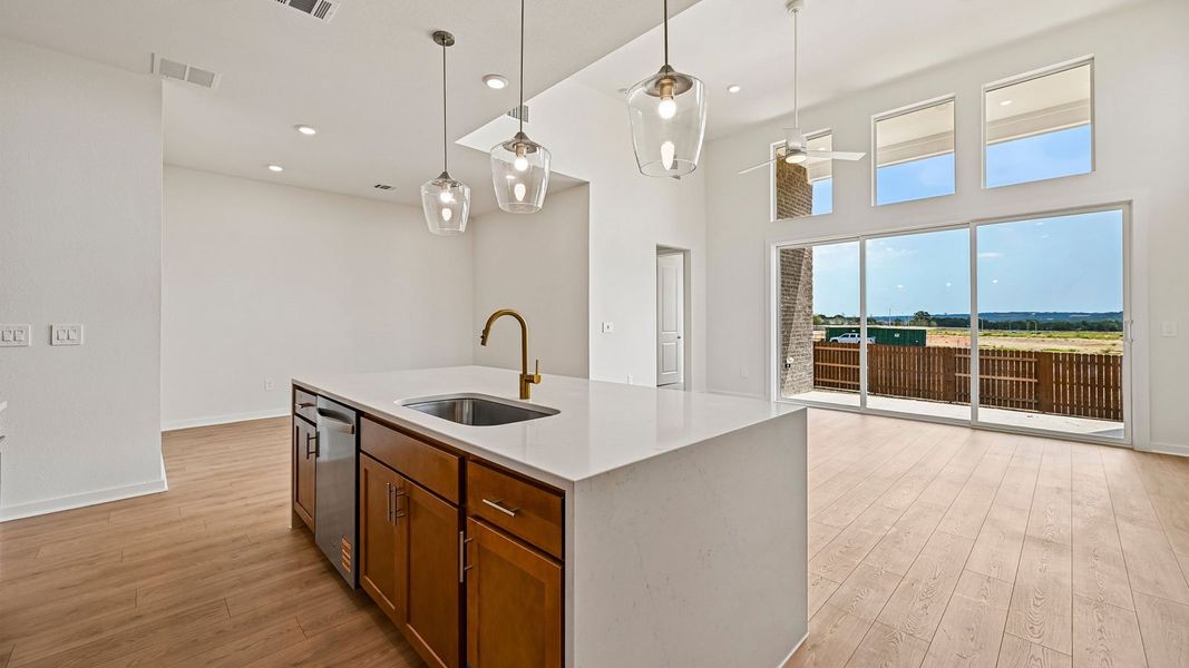 Furnished interior view inside a new home in The Enclave at Bar W Ranch, Leander (Image 11).
