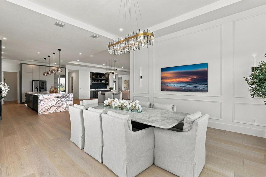 Open Dining and Living Space Open Dining and Living Space