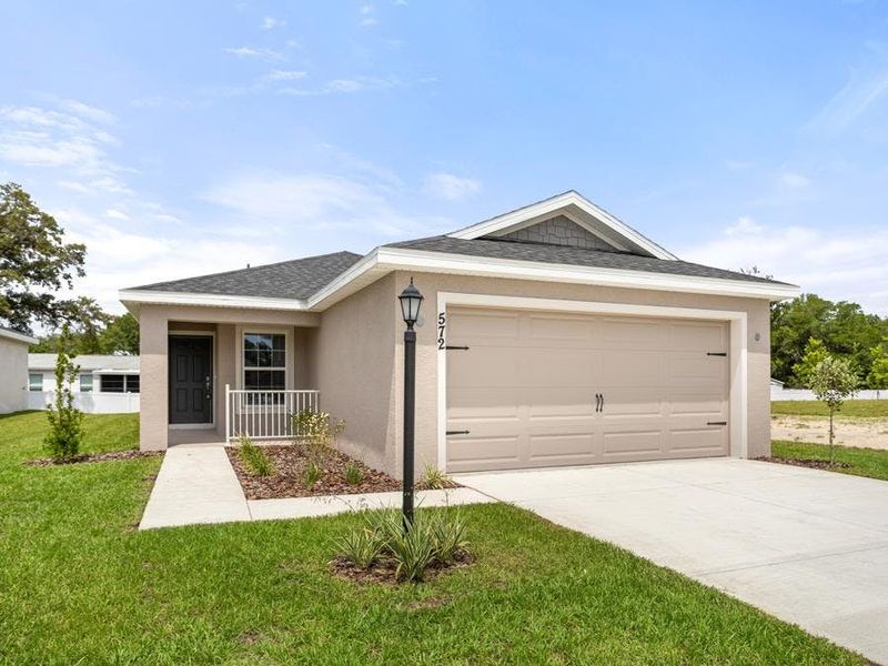 Multiple exterior elevations and design options are available - Begonia by Highland Homes