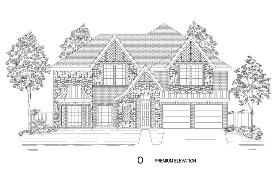 Representative rendering of the exterior for the Brentwood 3F (w/Media) by First Texas Homes (Image 21). Representative rendering of the exterior for the Brentwood 3F (w/Media) by First Texas Homes (Image 21).