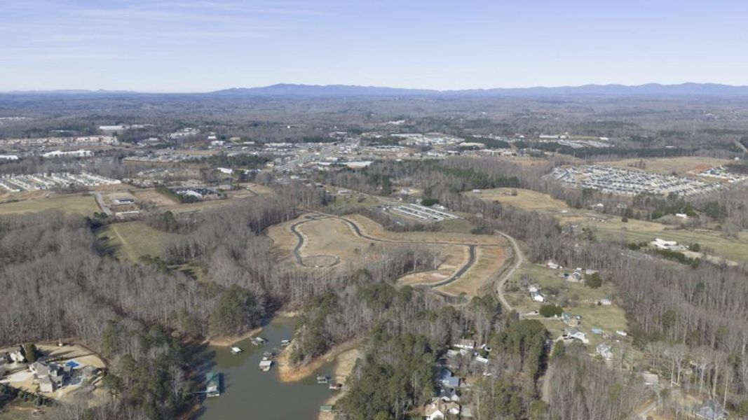 Site preparation for new homesites in Grandview at Lanier, Dawsonville (Image 3).