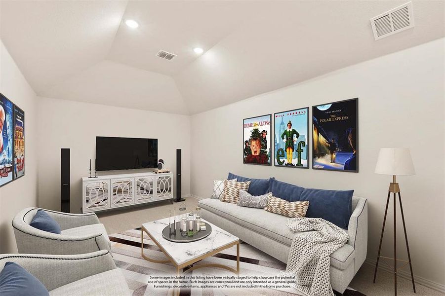 Furnished interior view inside a new home in Sunset Ridge, Alvarado (Image 6). Furnished interior view inside a new home in Sunset Ridge, Alvarado (Image 6).