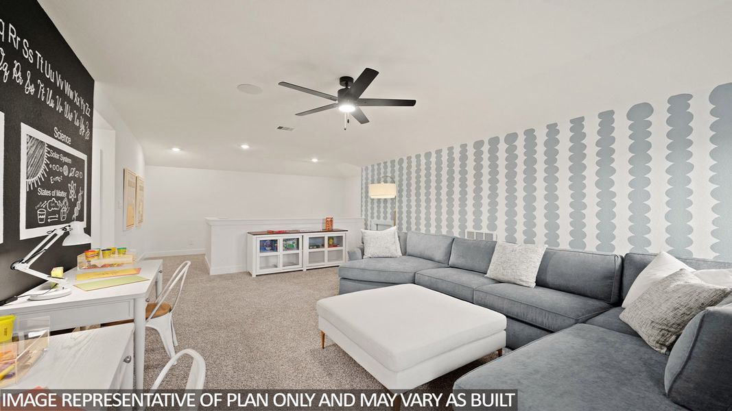 Furnished interior view inside a new home in Sunterra Lakes, Brookshire (Image 18).