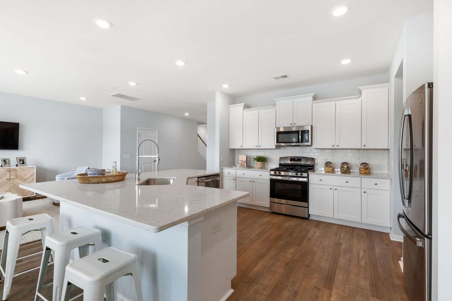 Furnished interior view inside a new home in Sweetgrass at Summers Corner, Summerville (Image 7). Furnished interior view inside a new home in Sweetgrass at Summers Corner, Summerville (Image 7).