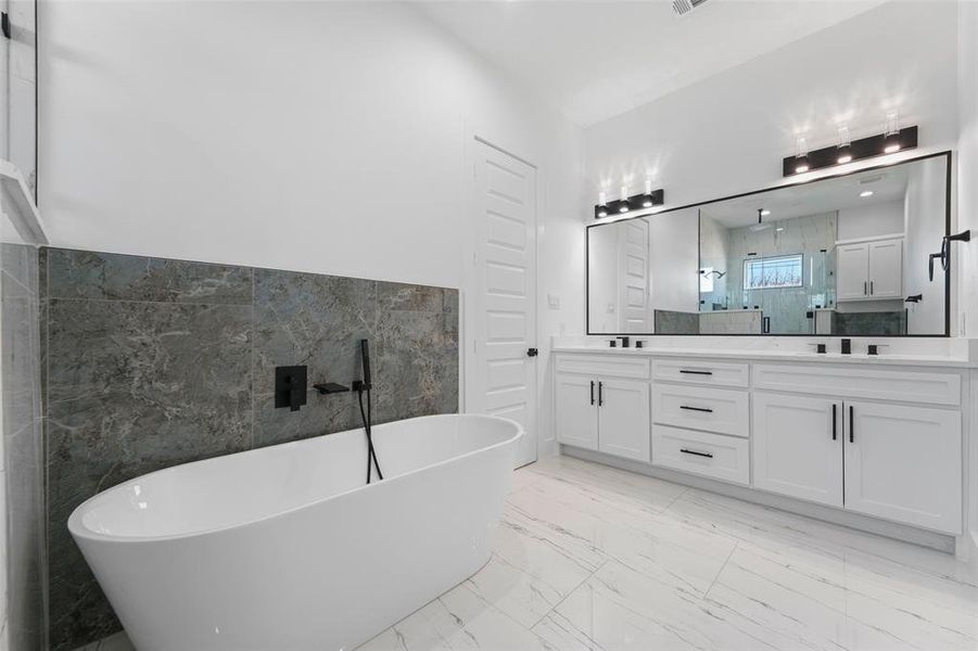 Furnished interior view inside a new home in , Dallas (Image 14).