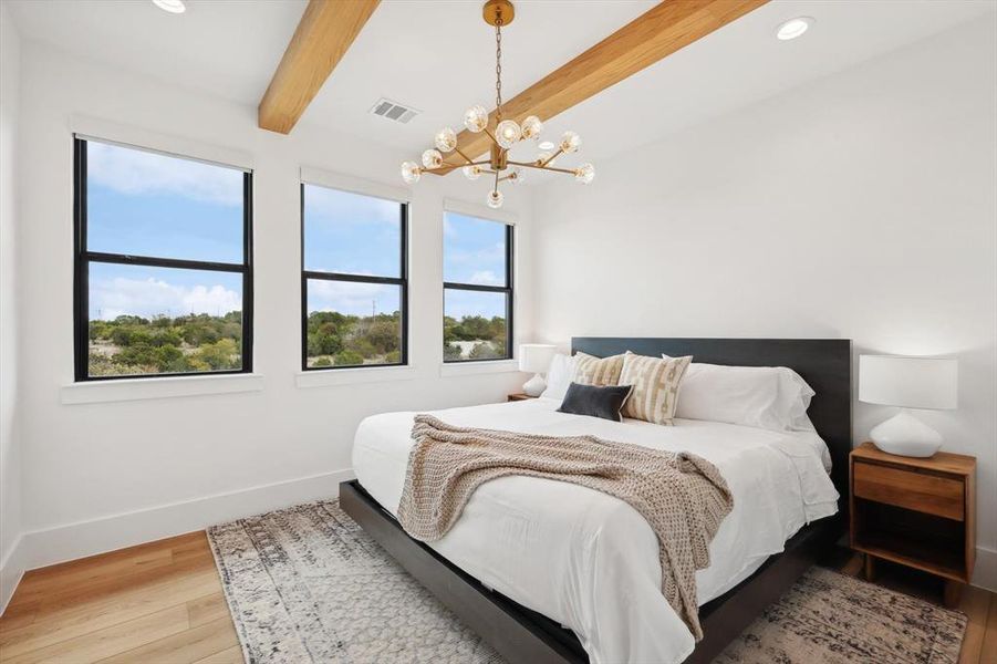 Furnished interior view inside a new home in , Strawn (Image 17).