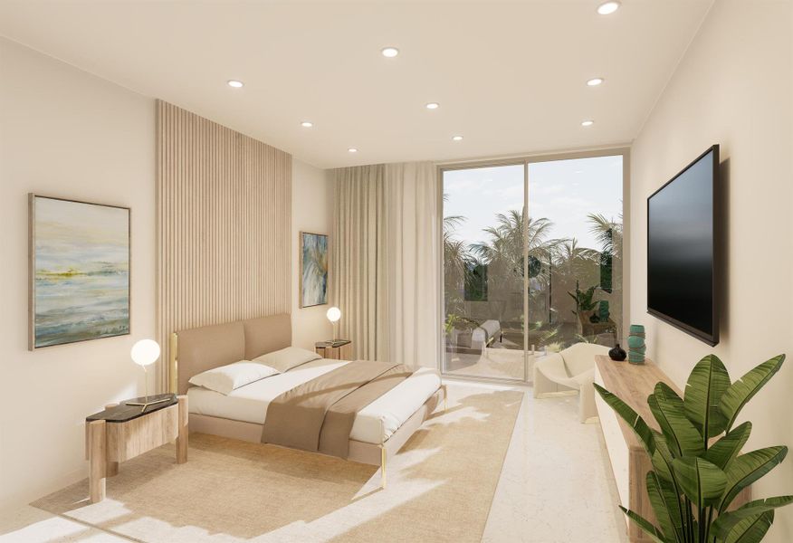 Furnished interior view inside a new home in , Delray Beach (Image 7). Furnished interior view inside a new home in , Delray Beach (Image 7).